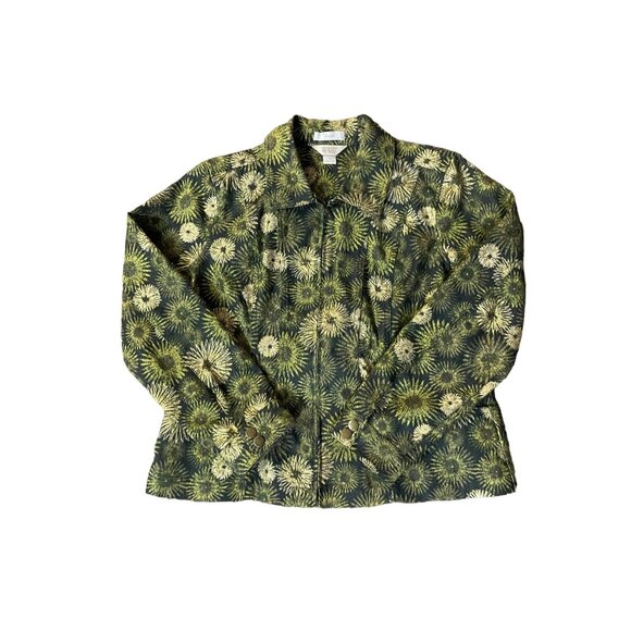 Christopher Banks Jacket Womens PM Petites Used Zip Front Shimmer - Picture 14 of 16